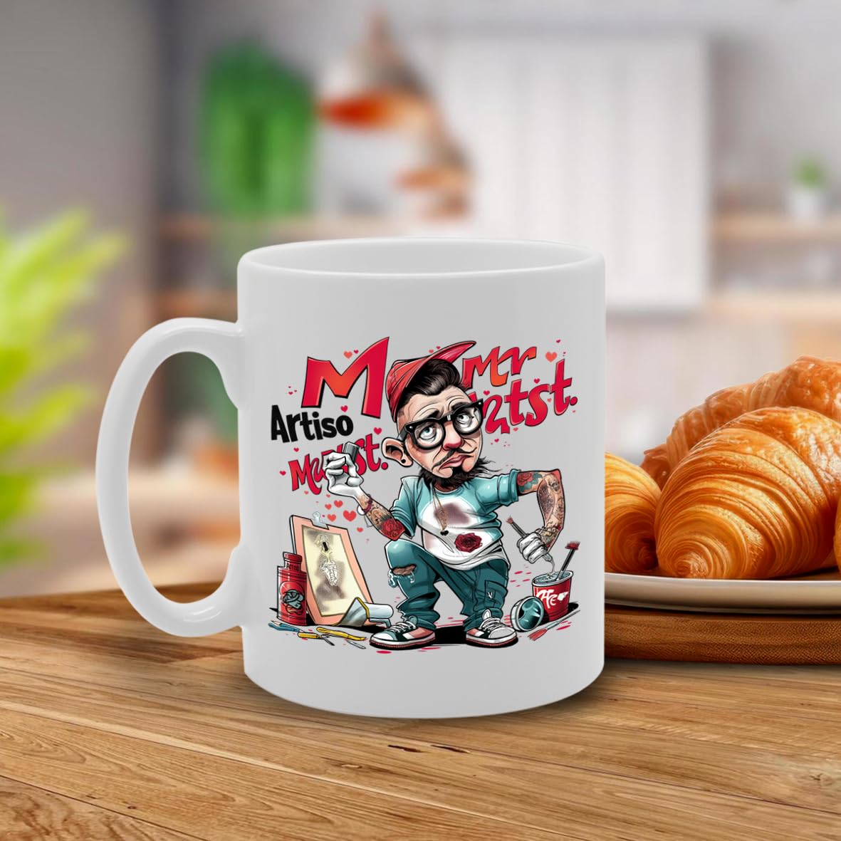 Mr Artist Ceramic  - Ideal For Artists, Creatives, And Art Enthusiasts - 11Oz Coffee  With Inspirational Design Mg6283 - Funny Printed Coffee Mug - Great Gift Idea