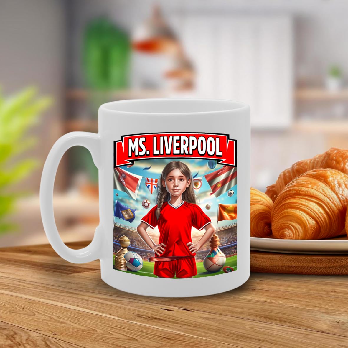 Ms Liverpool   Printed Tea Coffee Ceramic  For Footie Fan Ladies Girls Mg6384 - Funny Printed Coffee Mug - Great Gift Idea