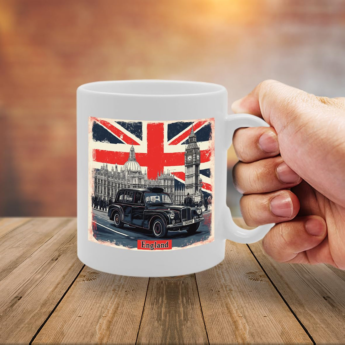 -   Printed Coffee Ceramic  Featuring Great Britain 4 Design (England 3) Mg6431 - Funny Printed Coffee Mug - Great Gift Idea
