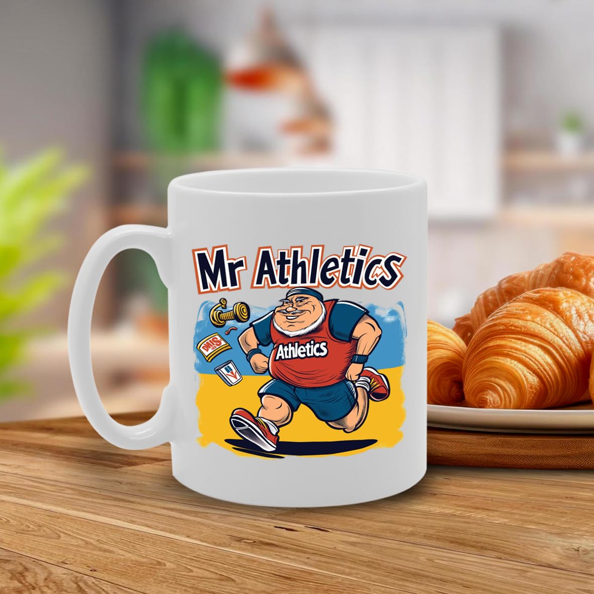 Mr Athletics  - Designed For Athletes, Sports Enthusiasts, Fitness Fans, Durable Ceramic, Dishwasher Safe, Celebrates Athletic Excellence Mg6029 - Funny Printed Coffee Mug - Great Gift Idea