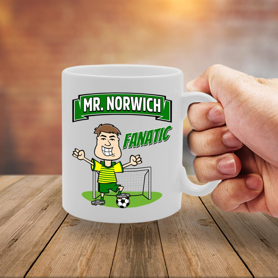 Mr Norwich Fanatic   Printed Tea Coffee Ceramic  Mg5826 - Funny Printed Coffee Mug - Great Gift Idea