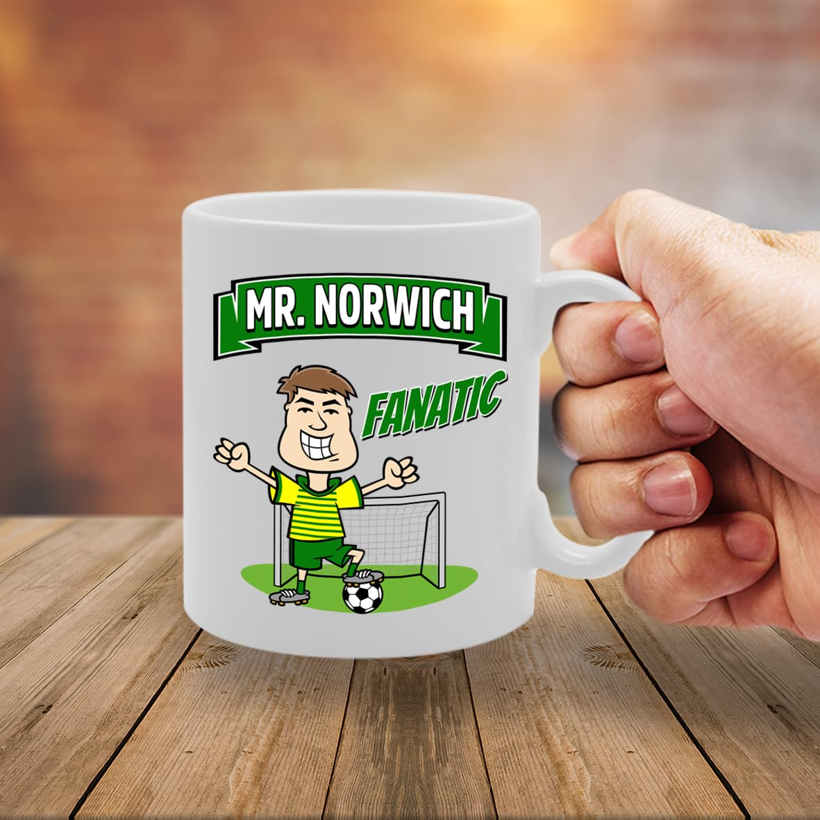 Mr Norwich Fanatic   Printed Tea Coffee Ceramic  Mg5826 - Funny Printed Coffee Mug - Great Gift Idea