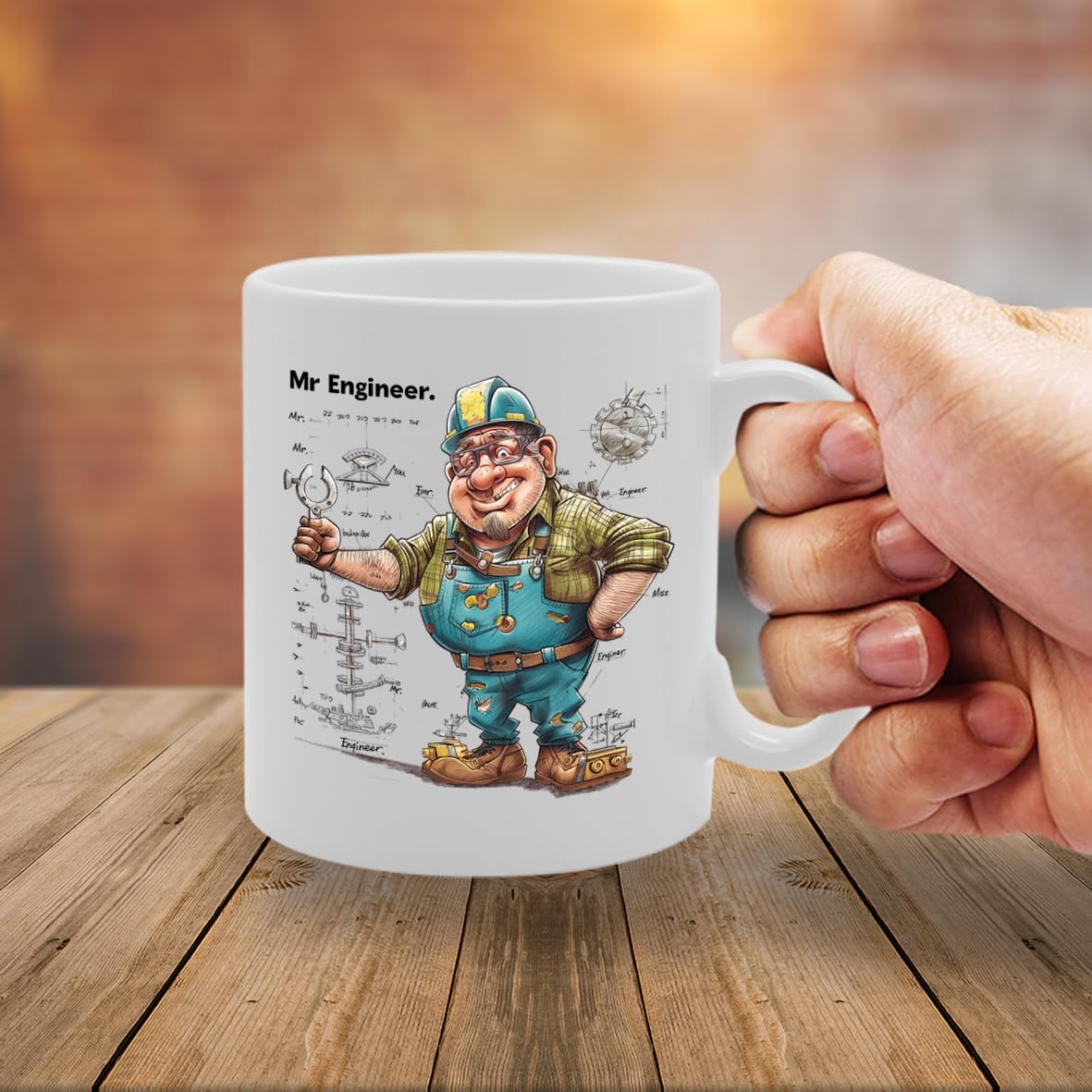Mr Engineer  - For Engineers, Stem Professionals, Tech Enthusiasts, Durable Ceramic, Dishwasher Safe Mg6042 - Funny Printed Coffee Mug - Great Gift Idea