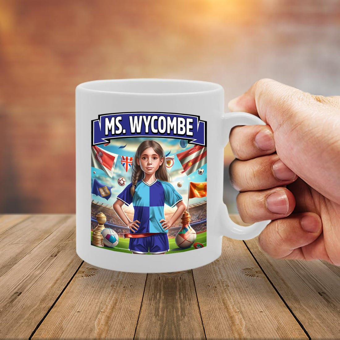 Ms Wycombe   Printed Tea Coffee Ceramic  For Footie Fan Ladies Girls Mg6384 - Funny Printed Coffee Mug - Great Gift Idea