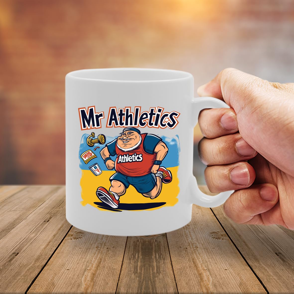 Mr Athletics  - Designed For Athletes, Sports Enthusiasts, Fitness Fans, Durable Ceramic, Dishwasher Safe, Celebrates Athletic Excellence Mg6029 - Funny Printed Coffee Mug - Great Gift Idea