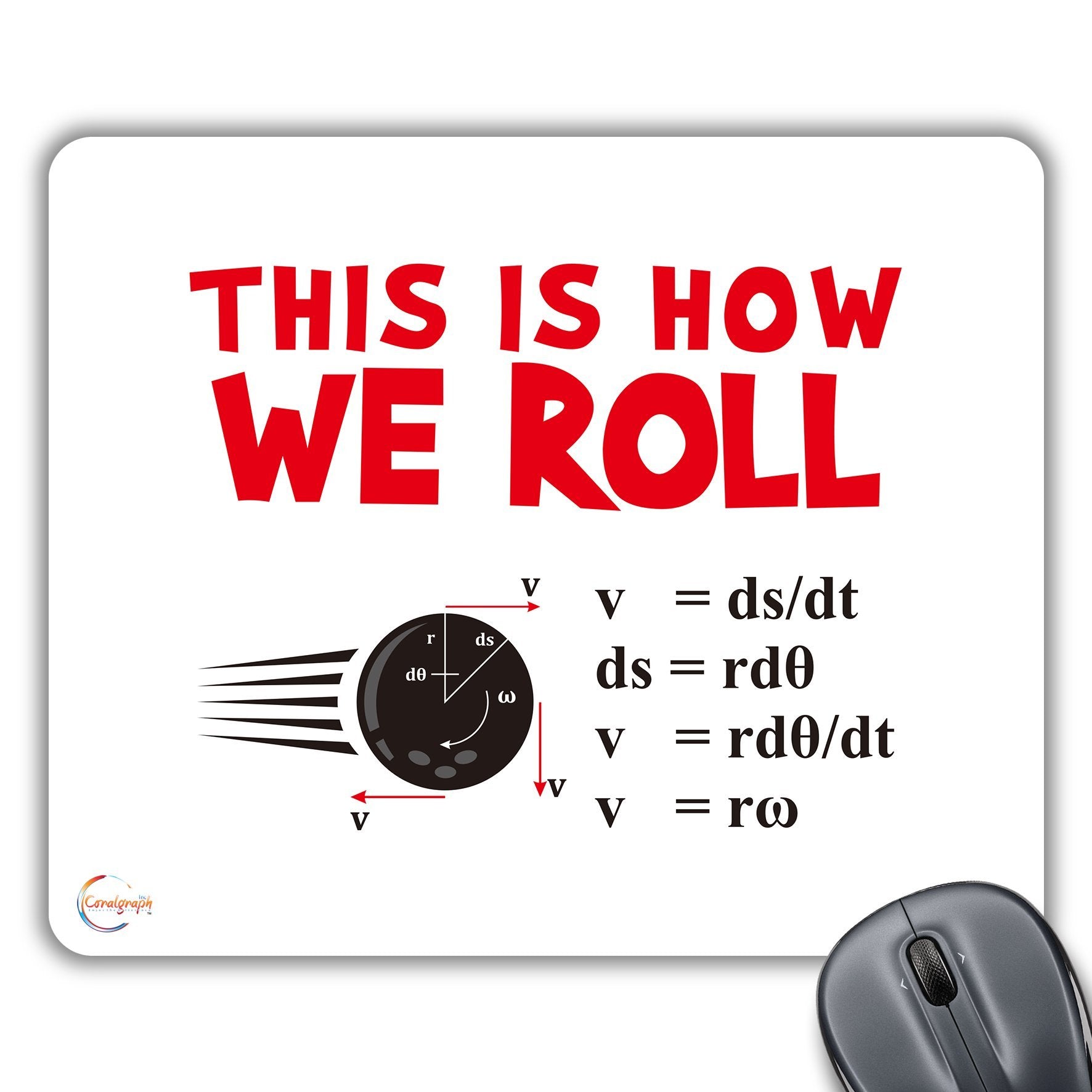 CP396 This is How We Roll Novelty Gift Printed PC Laptop Computer Mouse Mat Pad