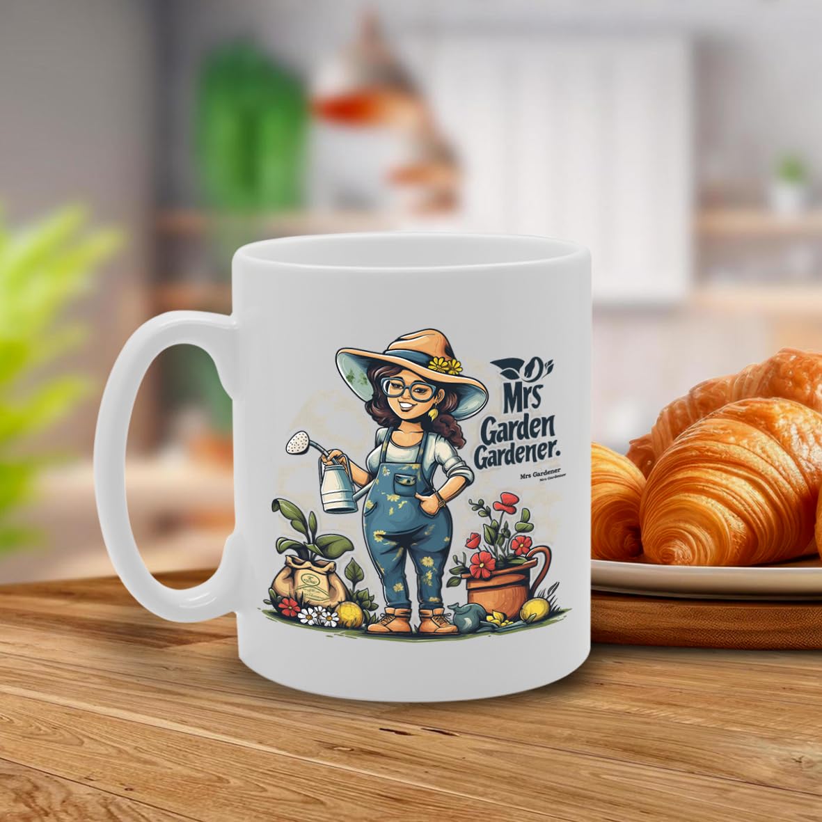 Mrs Gardener  - For Female Gardeners, Plant Lovers, Horticulturists, Durable Ceramic, Dishwasher Safe, Ideal For Gardening Enthusiasts Mg6035 - Funny Printed Coffee Mug - Great Gift Idea