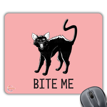 CP186 Bite Me Novelty Gift Printed PC Laptop Computer Mouse Mat Pad