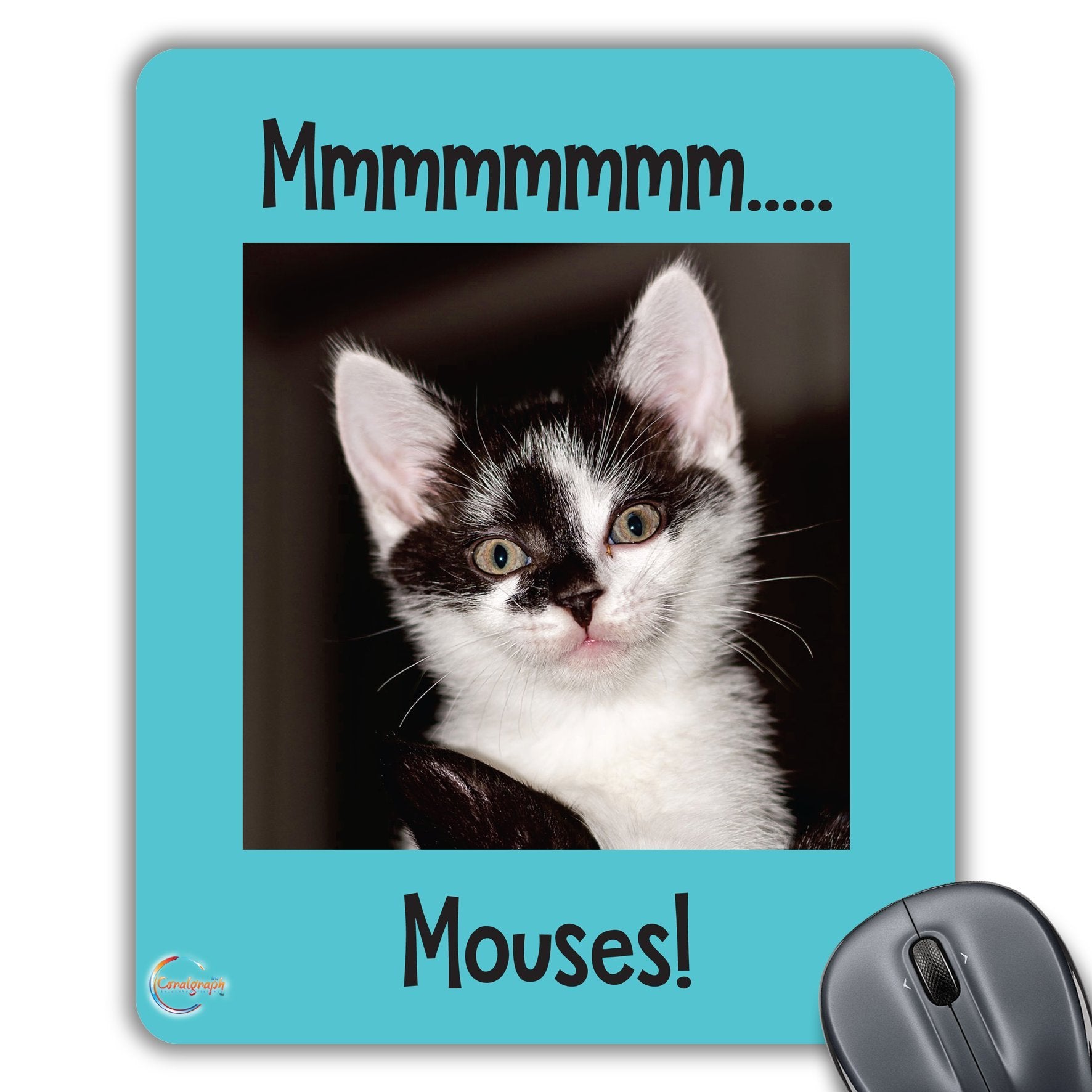 CP044 Mmmmm Mouses Novelty Gift Printed PC Laptop Computer Mouse Mat Pad