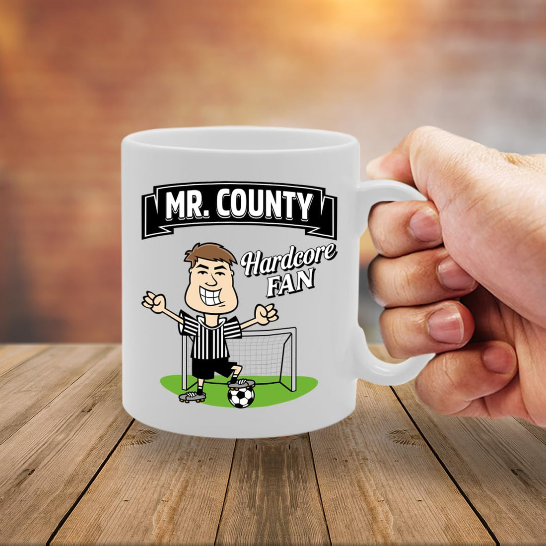 Mr County Hardcore Fan   Printed Tea Coffee Ceramic  Mg5886 - Funny Printed Coffee Mug - Great Gift Idea