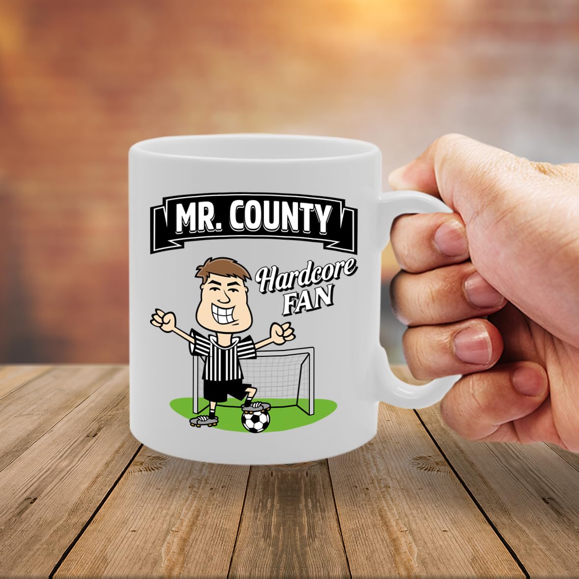 Mr County Hardcore Fan   Printed Tea Coffee Ceramic  Mg5886 - Funny Printed Coffee Mug - Great Gift Idea