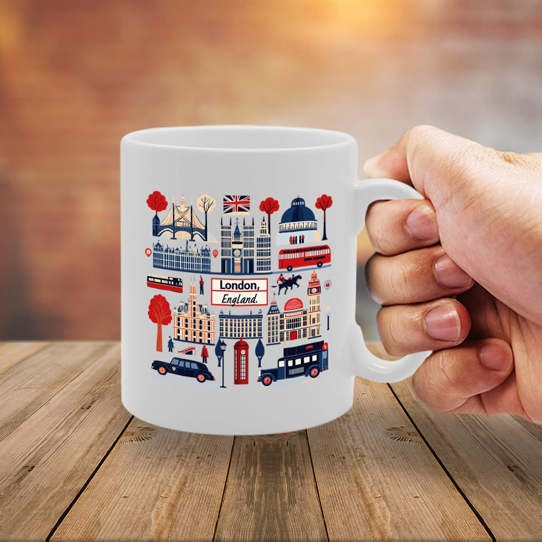 -   Printed Coffee Ceramic  Featuring Great Britain 4 Design (London 2) Mg6431 - Funny Printed Coffee Mug - Great Gift Idea