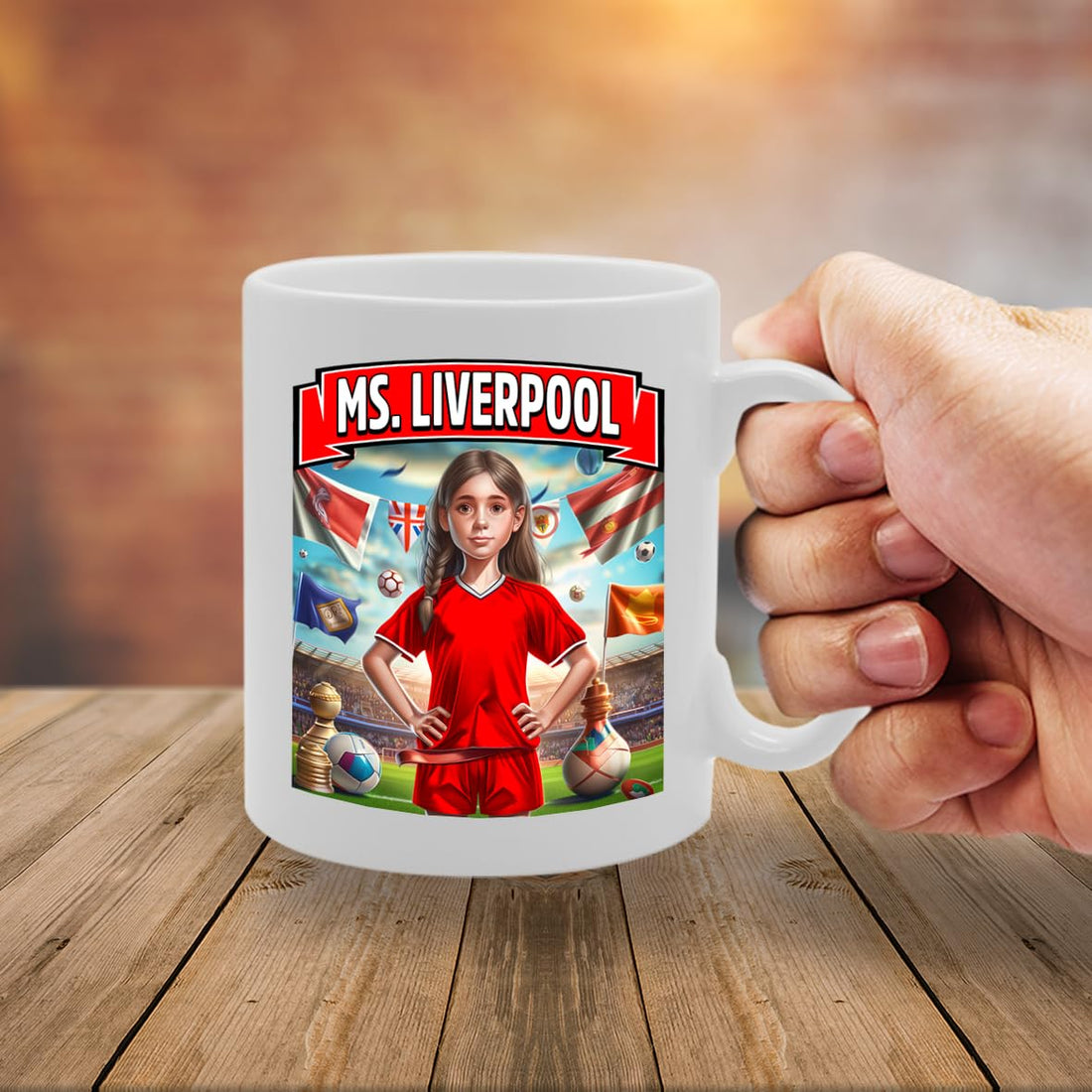 Ms Liverpool   Printed Tea Coffee Ceramic  For Footie Fan Ladies Girls Mg6384 - Funny Printed Coffee Mug - Great Gift Idea