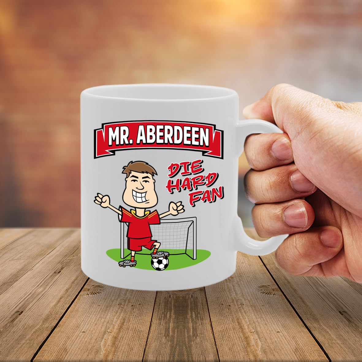 Mr Aberdeen Die Hard Fan   Printed Tea Coffee Ceramic  Mg5900 - Funny Printed Coffee Mug - Great Gift Idea