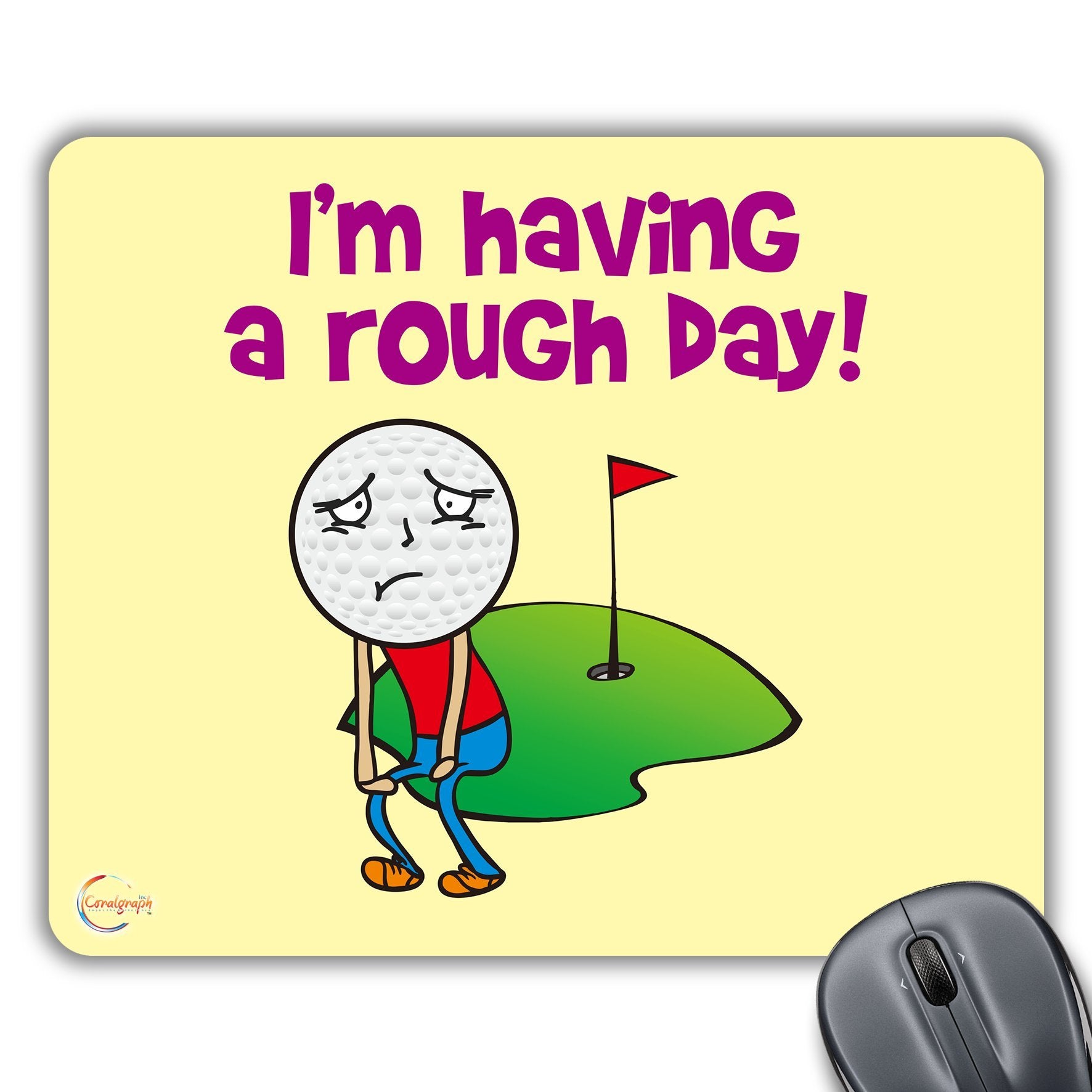 CP379 I'm Having A Rough Day! Novelty Gift Printed PC Laptop Computer Mouse Mat Pad