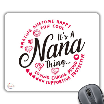 CP542 Nana Love You Loads Novelty Gift Printed PC Laptop Computer Mouse Mat Pad