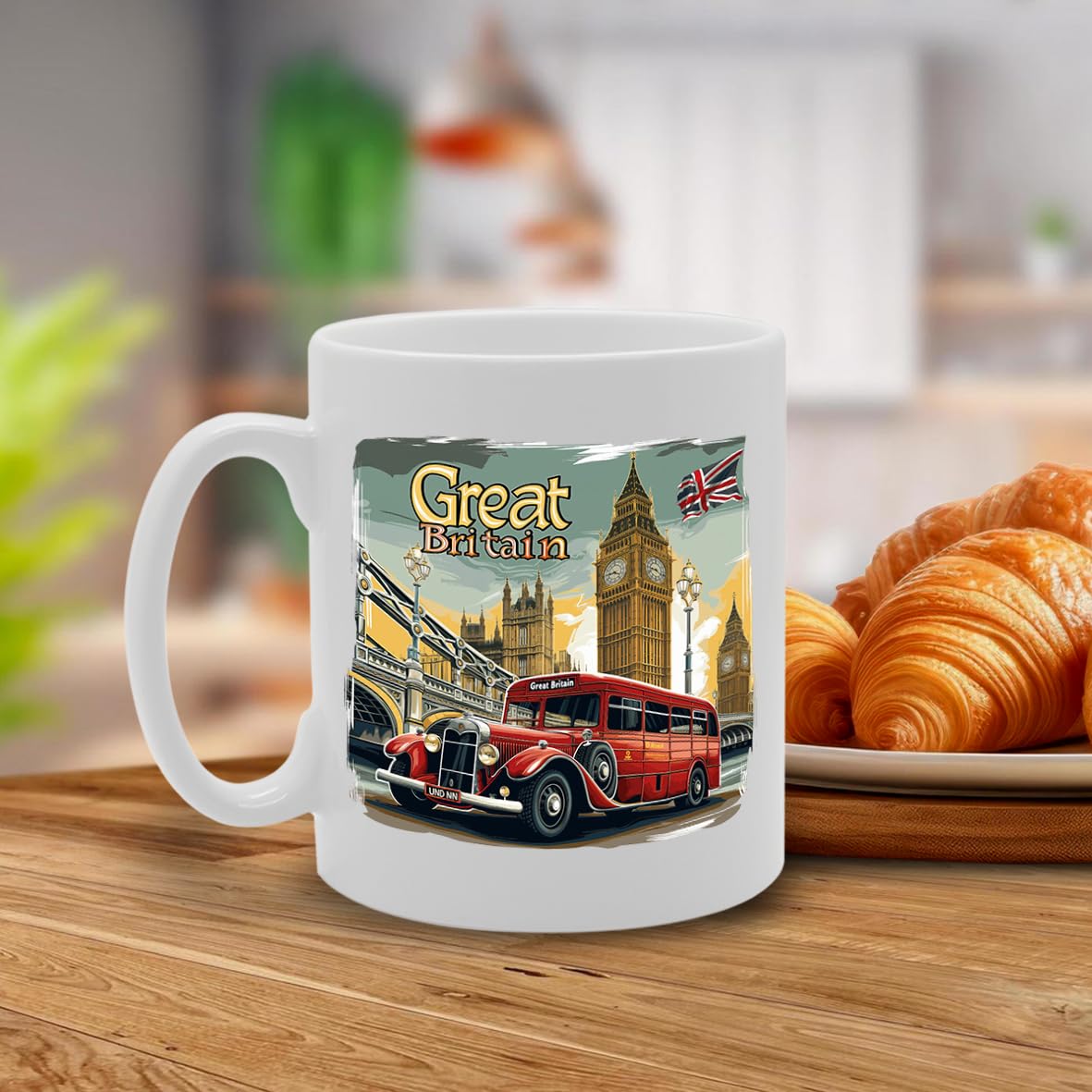 Printed Coffee Ceramic  Featuring Great Britain 4 Design (Great Britain 2) Mg6431 - Funny Printed Coffee Mug - Great Gift Idea