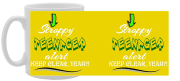 Stroppy Teenager Alert   Printed Tea Coffee Ceramic  Mg1081 - Funny Printed Coffee Mug - Great Gift Idea