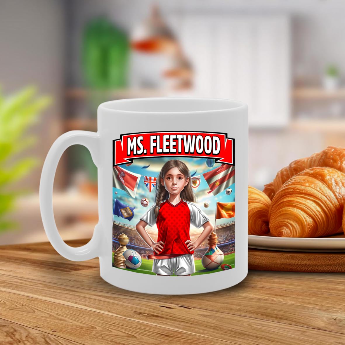 Ms Fleetwood   Printed Tea Coffee Ceramic  For Footie Fan Ladies Girls Mg6384 - Funny Printed Coffee Mug - Great Gift Idea
