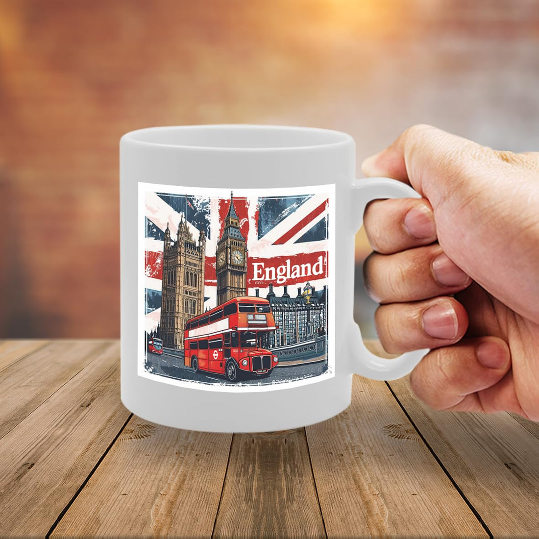 -   Printed Coffee Ceramic  Featuring Great Britain 4 Design (England 1) Mg6431 - Funny Printed Coffee Mug - Great Gift Idea