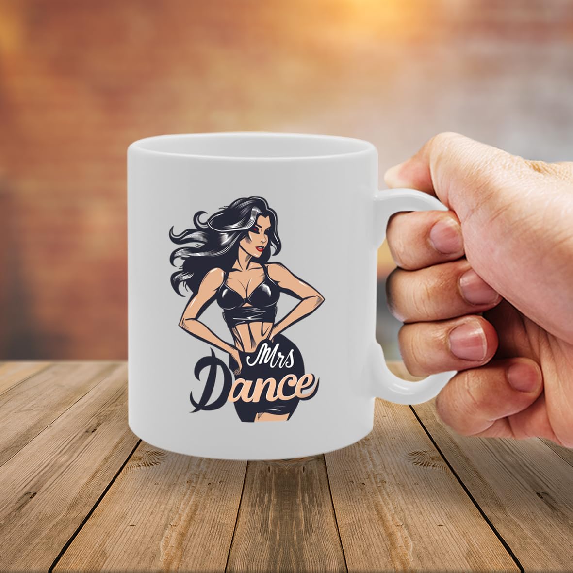 Mrs Dance  - Ideal For Dancers And Dance Enthusiasts, 11Oz Ceramic Coffee  For Performers And Choreography Lovers Mg5942 - Funny Printed Coffee Mug - Great Gift Idea