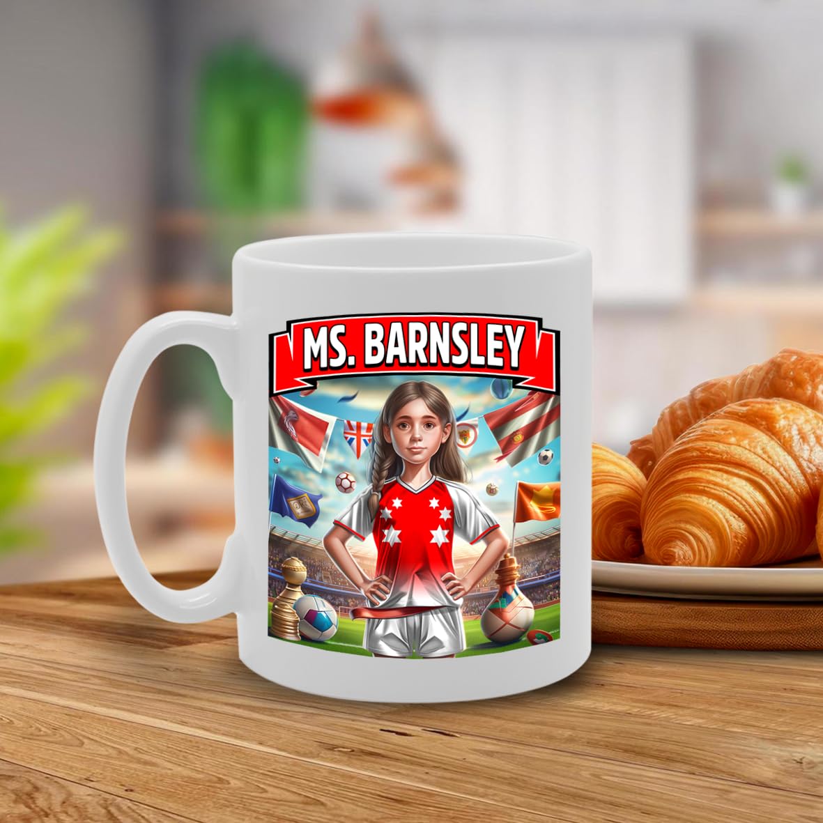 Barnsley   Printed Tea Coffee Ceramic  For Footie Fan Ladies Girls Mg6384 - Funny Printed Coffee Mug - Great Gift Idea