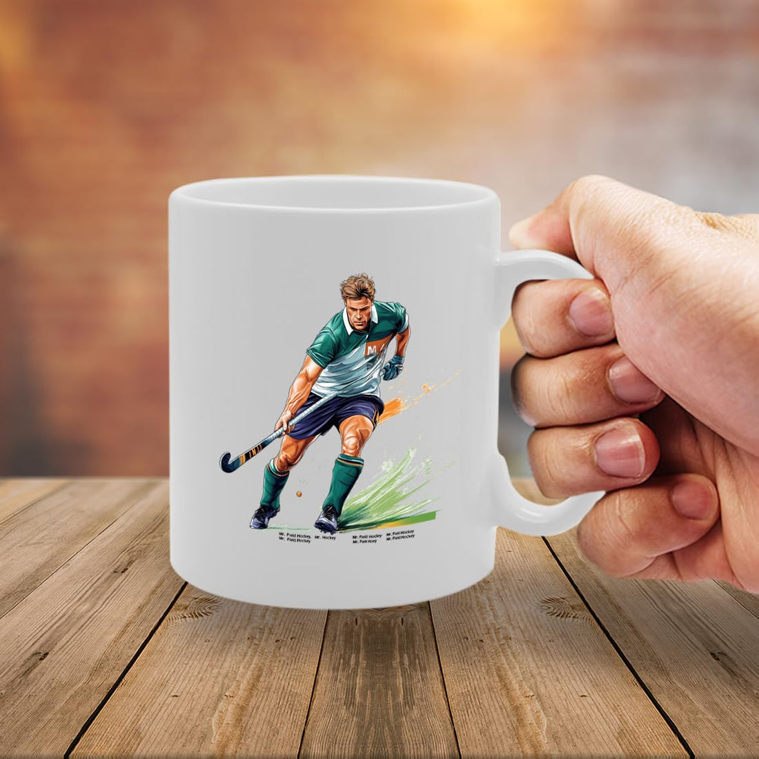 11Oz Ceramic  Featuring Popular Sports Designs From Around The World – Ideal For Sports Fans And Enthusiasts (Field Hockey Mg6556) - Funny Printed Coffee Mug - Great Gift Idea