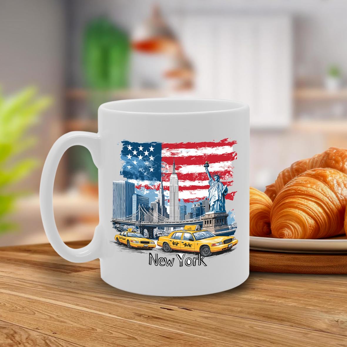I Love New York   Printed Tea Coffee Ceramic  ( New York 1) Mg2354 - Funny Printed Coffee Mug - Great Gift Idea