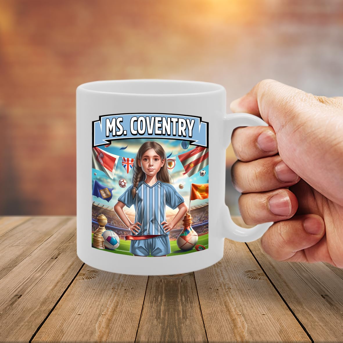 Ms Coventry   Printed Tea Coffee Ceramic  For Footie Fan Ladies Girls Mg6384 - Funny Printed Coffee Mug - Great Gift Idea