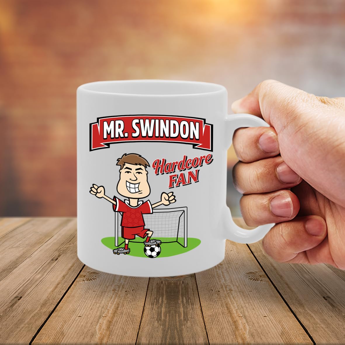 Mr Swindon Hardcore Fan   Printed Tea Coffee Ceramic  Mg5888 - Funny Printed Coffee Mug - Great Gift Idea