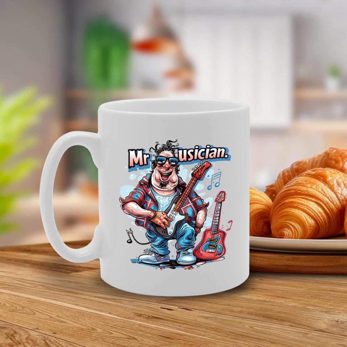 Mr Musician Ceramic  - Ideal For Musicians, Music Lovers, And Band Members - 11Oz Coffee  With Artistic Design Mg6288 - Funny Printed Coffee Mug - Great Gift Idea