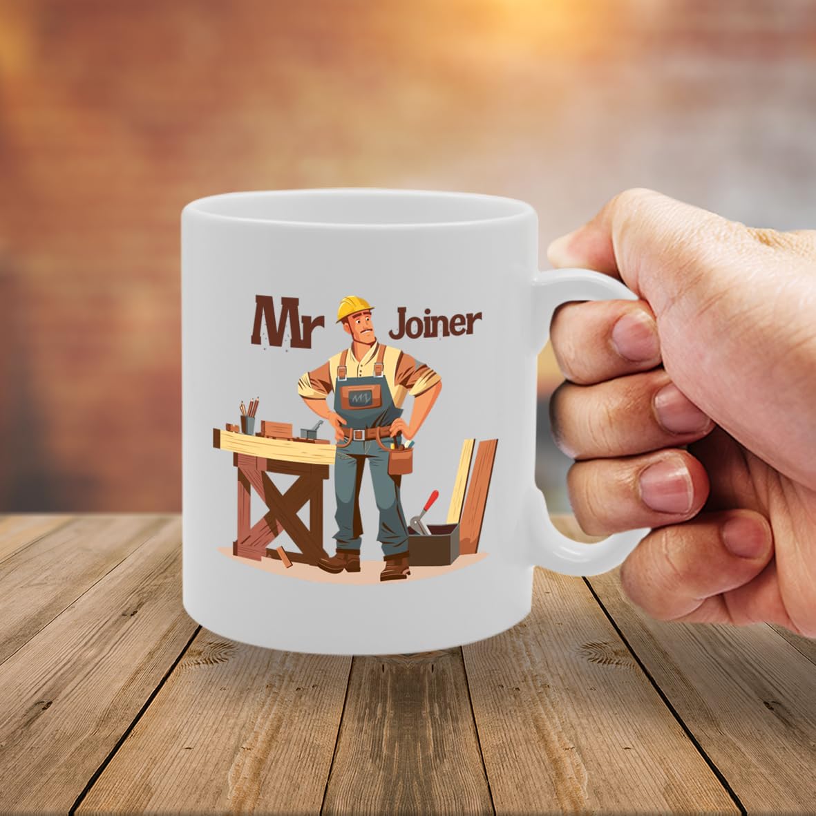 Mr Joiner  - Ideal For Joiners And Carpentry Enthusiasts, 11Oz Ceramic Coffee  For Woodworkers And Construction Professionals Mg5969 - Funny Printed Coffee Mug - Great Gift Idea