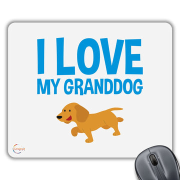 CP156 I Love My Granddog Novelty Gift Printed PC Laptop Computer Mouse Mat Pad