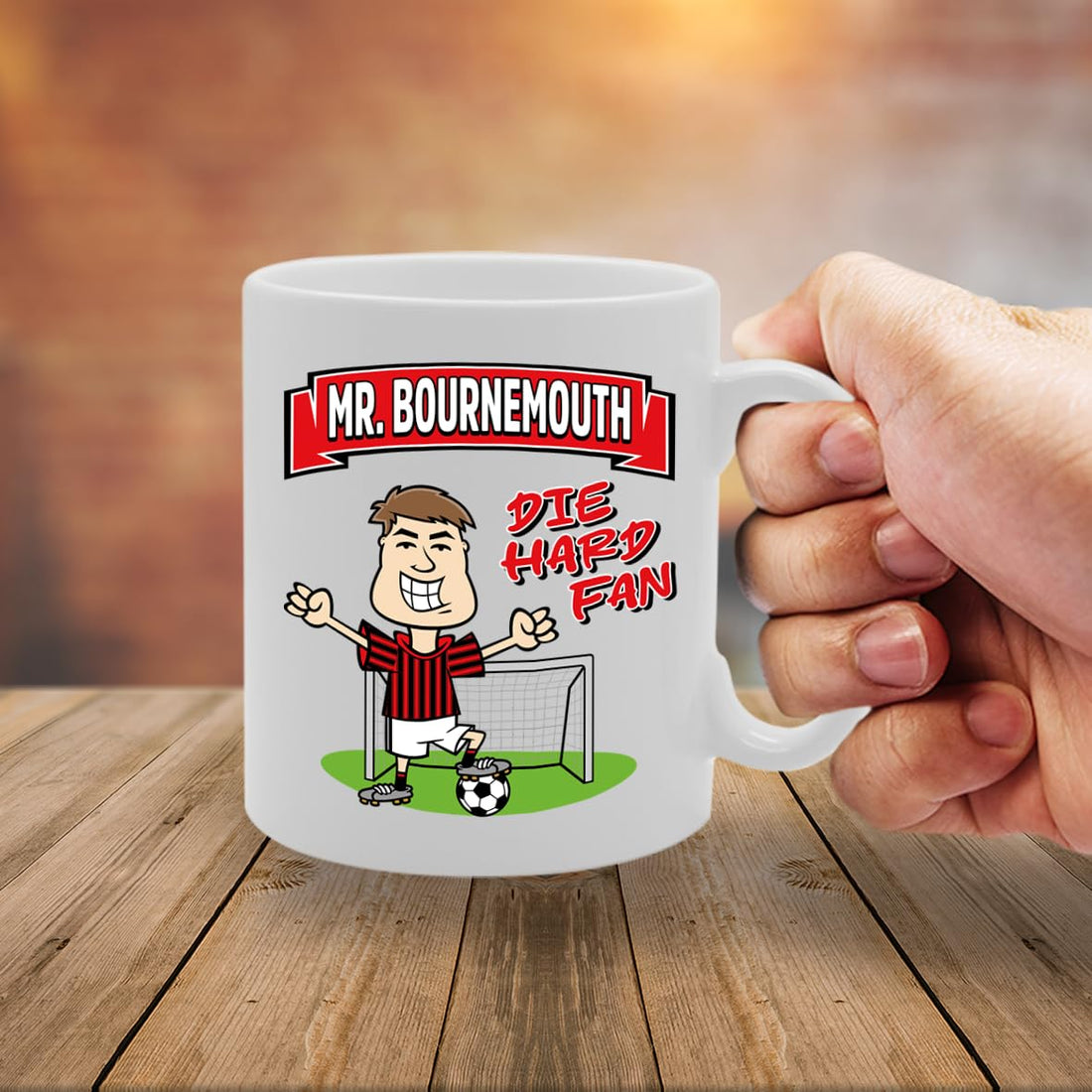 Mr Bournemouth Die Hard Fan   Printed Tea Coffee Ceramic  Mg5813 - Funny Printed Coffee Mug - Great Gift Idea