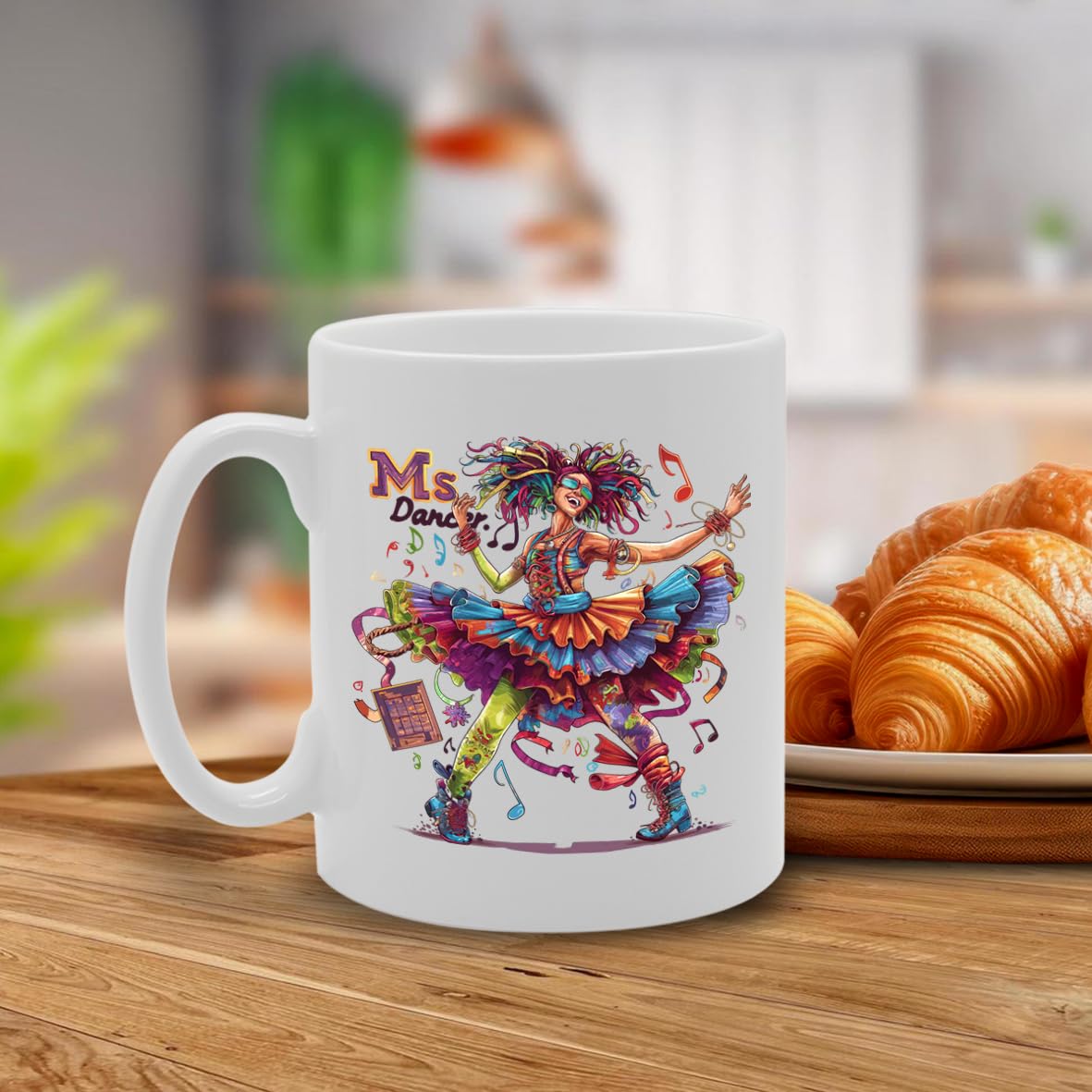 Ms Dancer Souvenir  – Depicting A Graceful Dancer In Motion – Memory Keepsake For Dance And Performing Arts Enthusiasts – Ms Dancer Memorabilia Mg6260 - Funny Printed Coffee Mug - Great Gift Idea