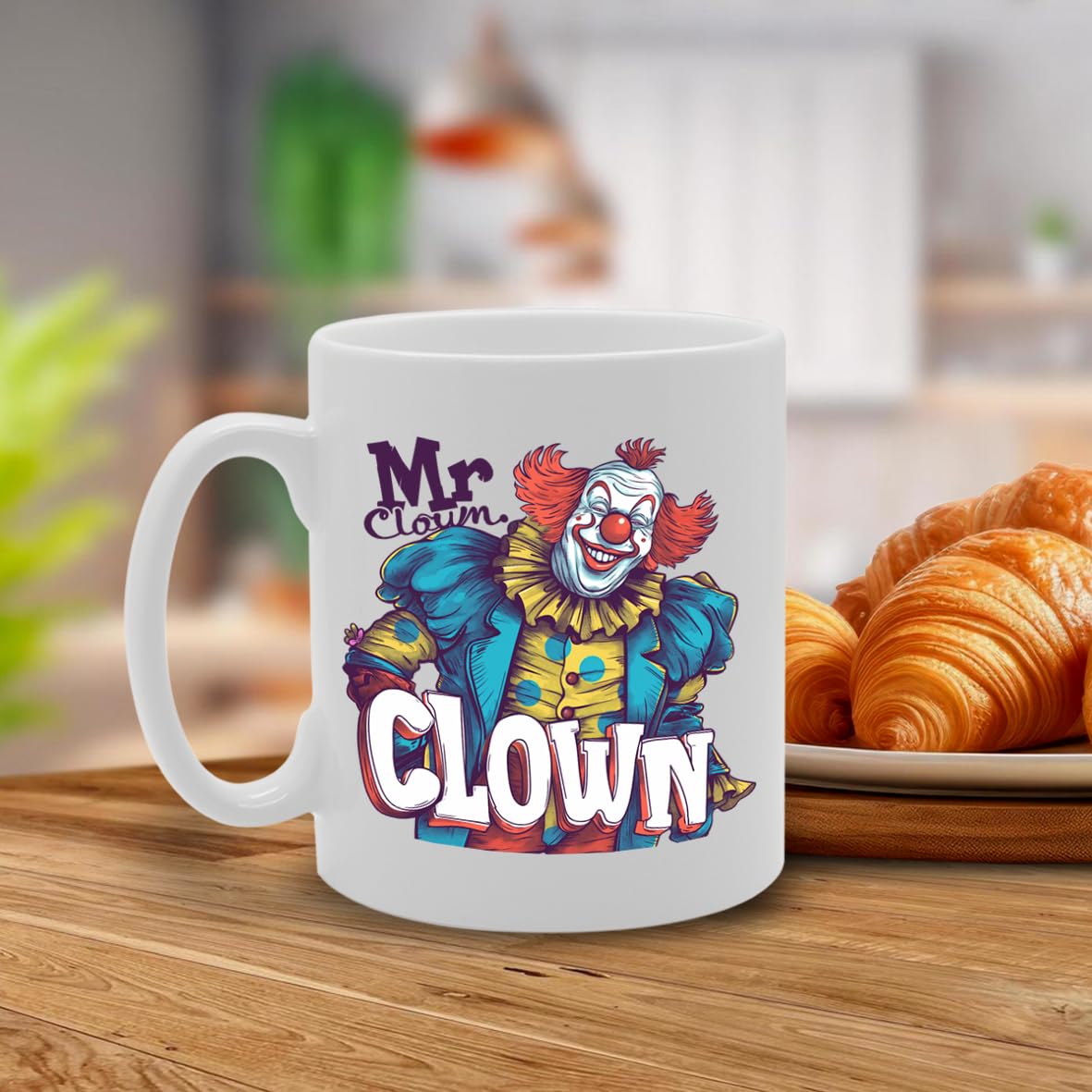 Mr Clown Souvenir  – Depicting A Cheerful Clown With Classic Circus Elements – Memory Keepsake For Circus And Entertainment Fans – Mr Clown Memorabilia Mg6254 - Funny Printed Coffee Mug - Great Gift Idea