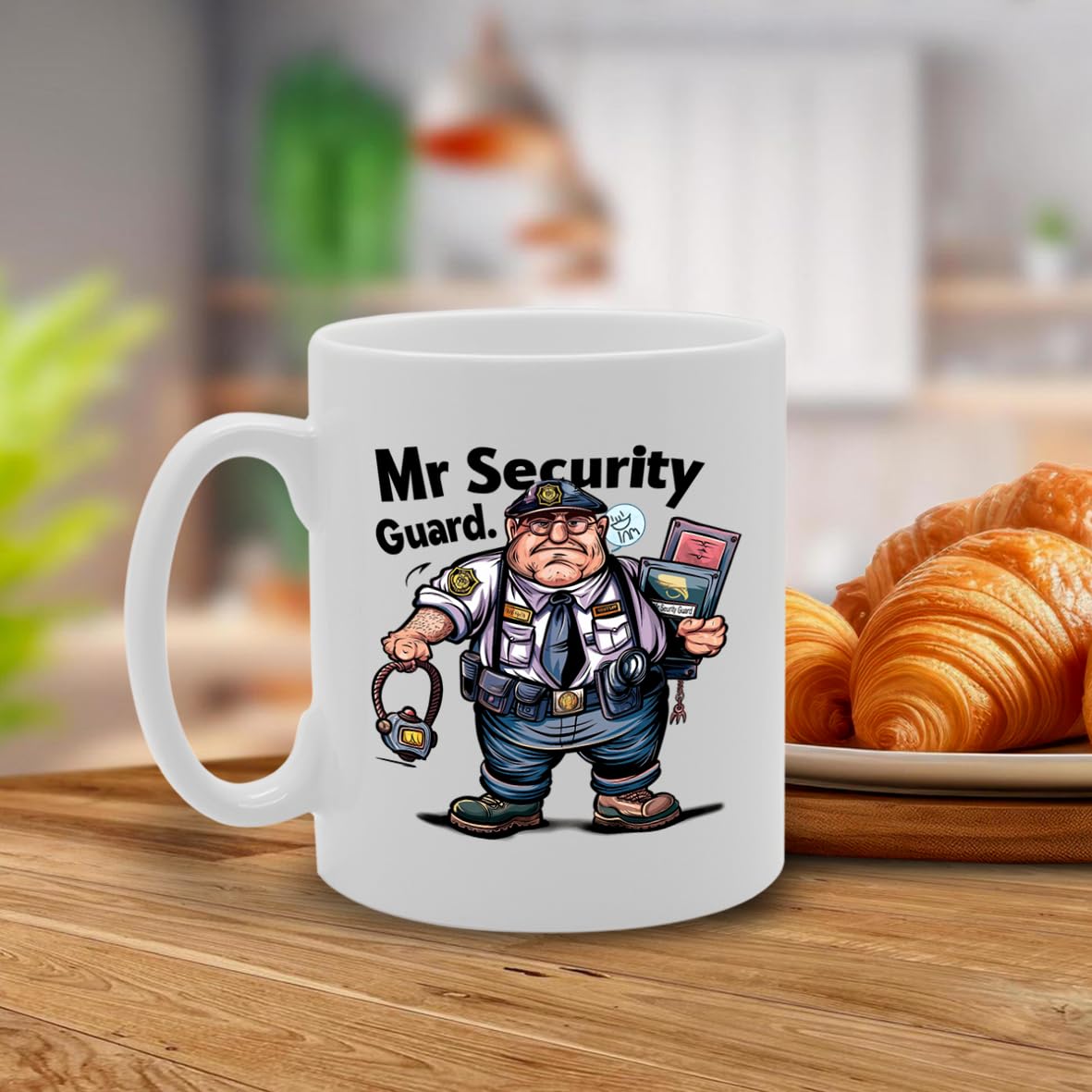 Mr Security Guard Ceramic  - Ideal For Security Personnel, Guards, And Law Enforcement - 11Oz Coffee  With Empowering Design Mg6273 - Funny Printed Coffee Mug - Great Gift Idea