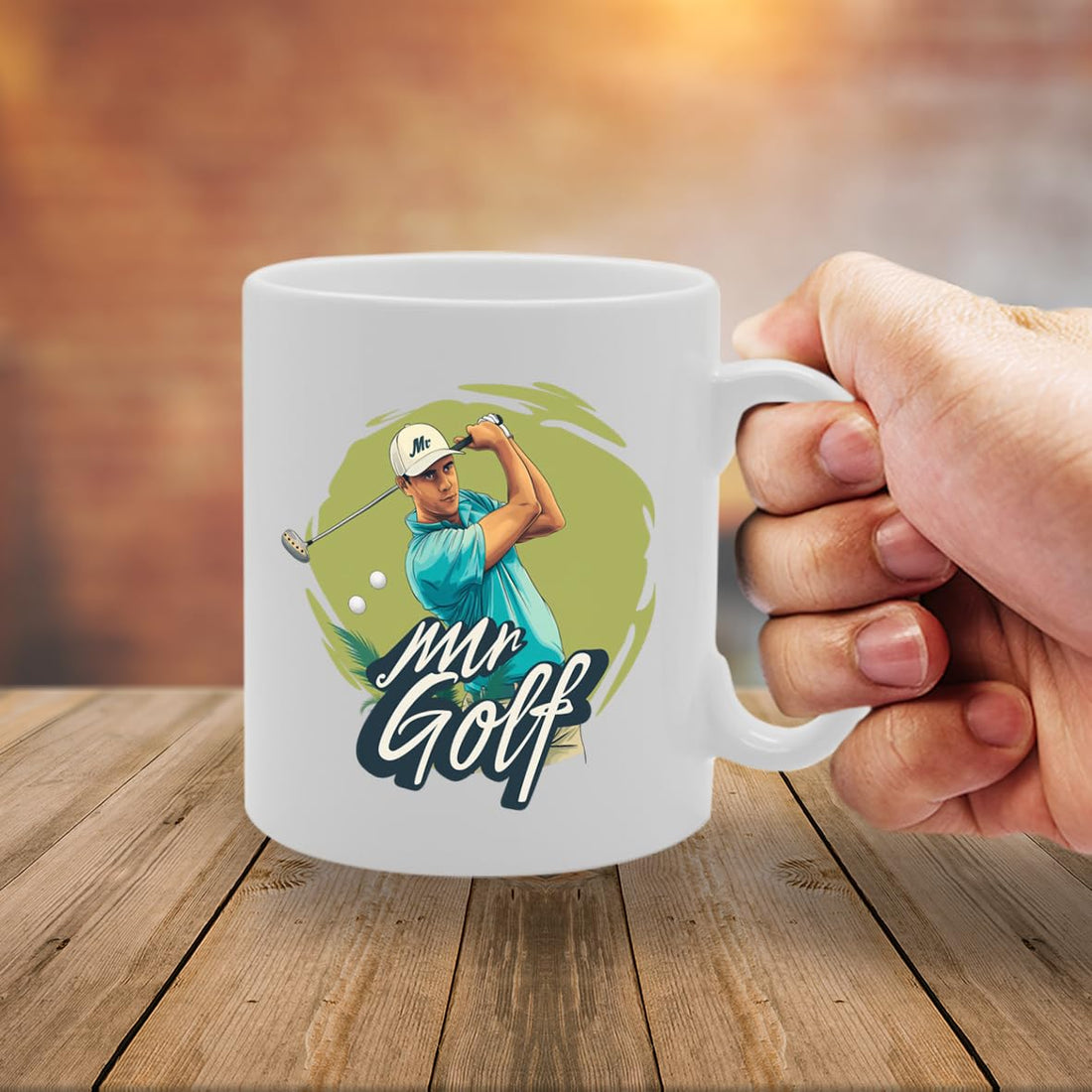 Mr Golf  - Ideal For Golfers And Sports Enthusiasts, 11Oz Ceramic Coffee  For Golf Fans And Club Members Mg5989 - Funny Printed Coffee Mug - Great Gift Idea