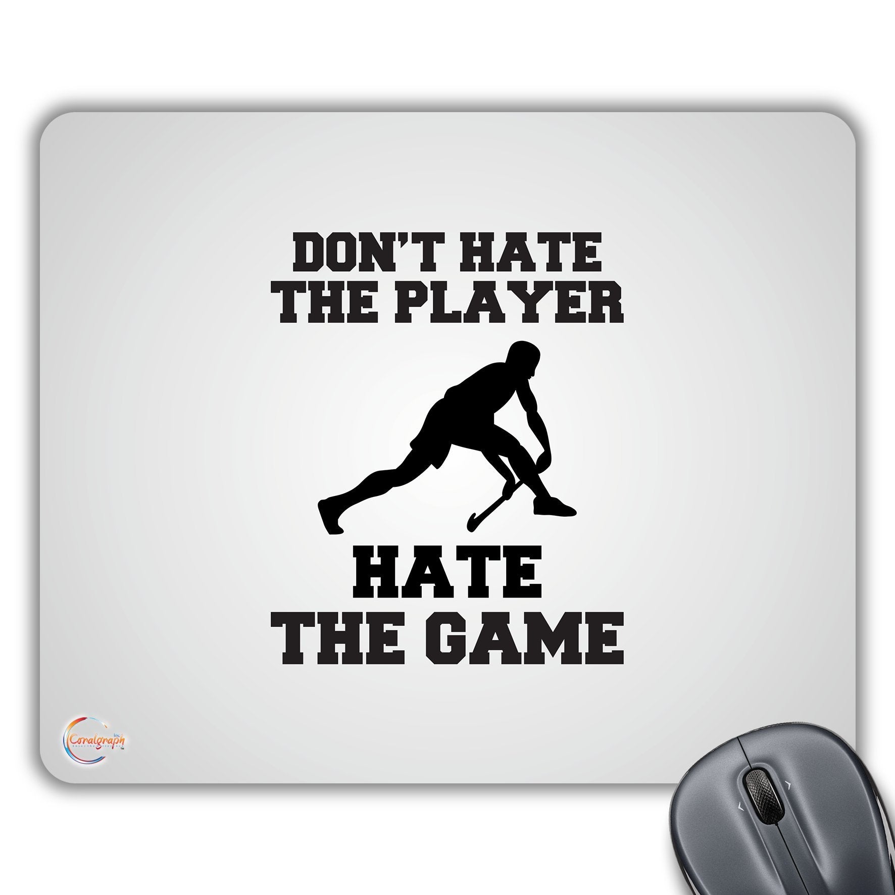 CP333 Don't Hate The Player Hate The Game Novelty Gift Printed PC Laptop Computer Mouse Mat Pad