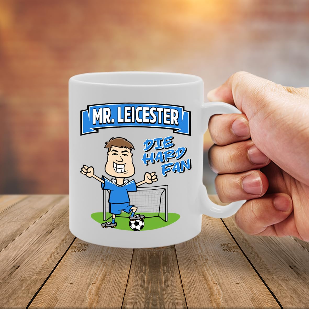 Mr Leicester Die Hard Fan   Printed Tea Coffee Ceramic  Mg5821 - Funny Printed Coffee Mug - Great Gift Idea
