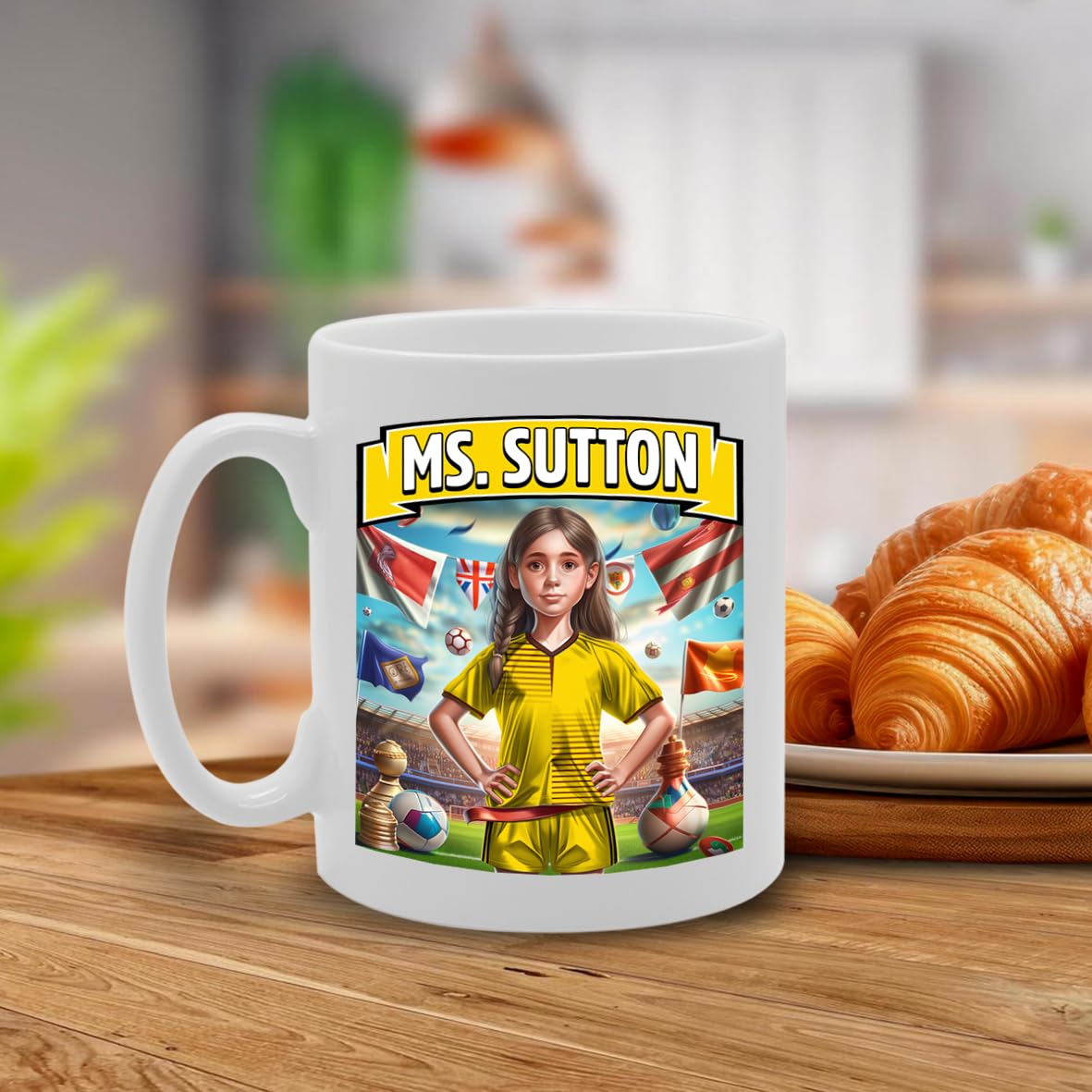 Ms Sutton   Printed Tea Coffee Ceramic  For Footie Fan Ladies Girls Mg6384 - Funny Printed Coffee Mug - Great Gift Idea
