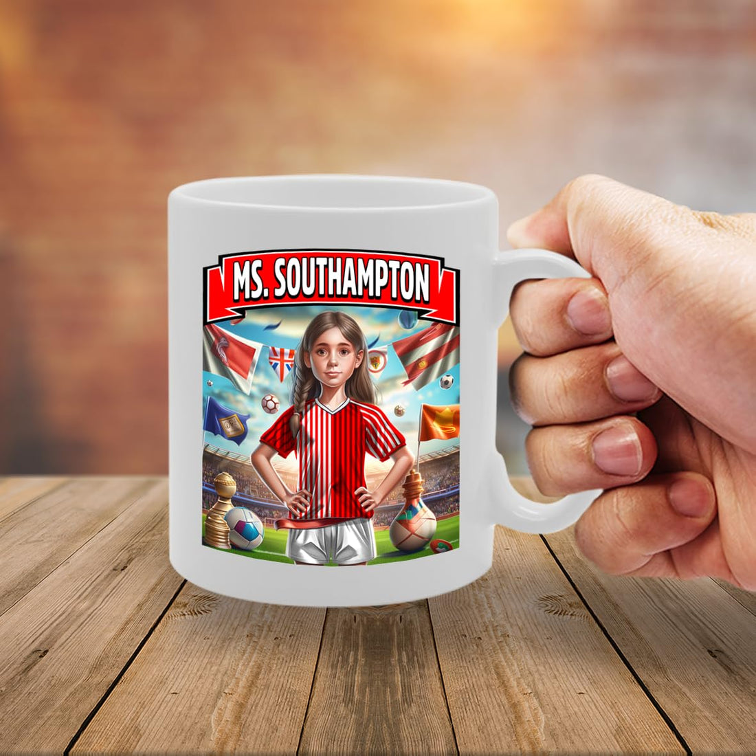 Ms Southampton   Printed Tea Coffee Ceramic  For Footie Fan Ladies Girls Mg6384 - Funny Printed Coffee Mug - Great Gift Idea