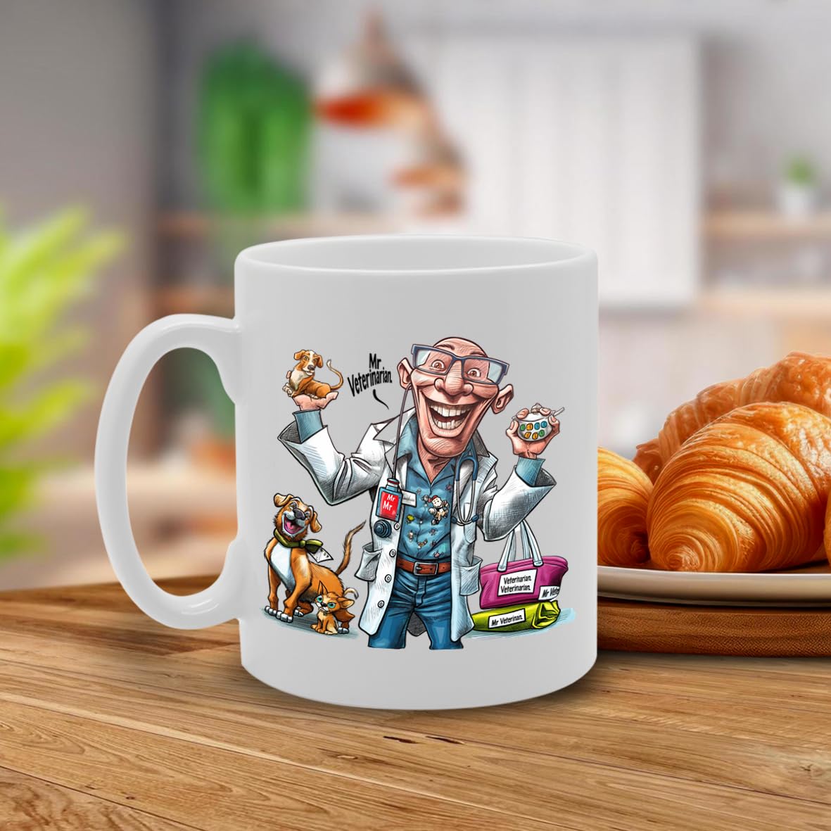 Mr Veterinarian  - For Veterinarians, Animal Lovers, Pet Care Professionals, Durable Ceramic, Dishwasher Safe, Premium Print Mg6056 - Funny Printed Coffee Mug - Great Gift Idea