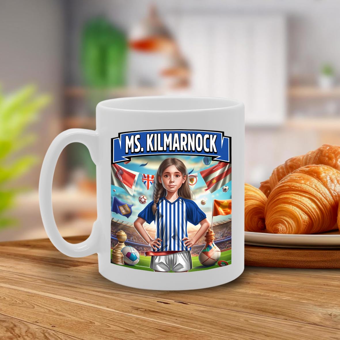 Football Fan Ceramic  - Perfect   For Soccer Lovers, Ladies & Girls - Printed Cup For Footie Enthusiasts (Dundee) - Funny Printed Coffee Mug - Great Gift Idea