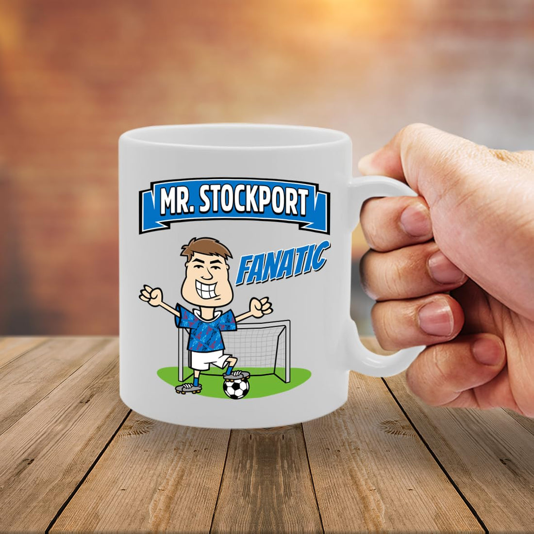 Mr Stockport Fanatic   Printed Tea Coffee Ceramic  Mg5870 - Funny Printed Coffee Mug - Great Gift Idea