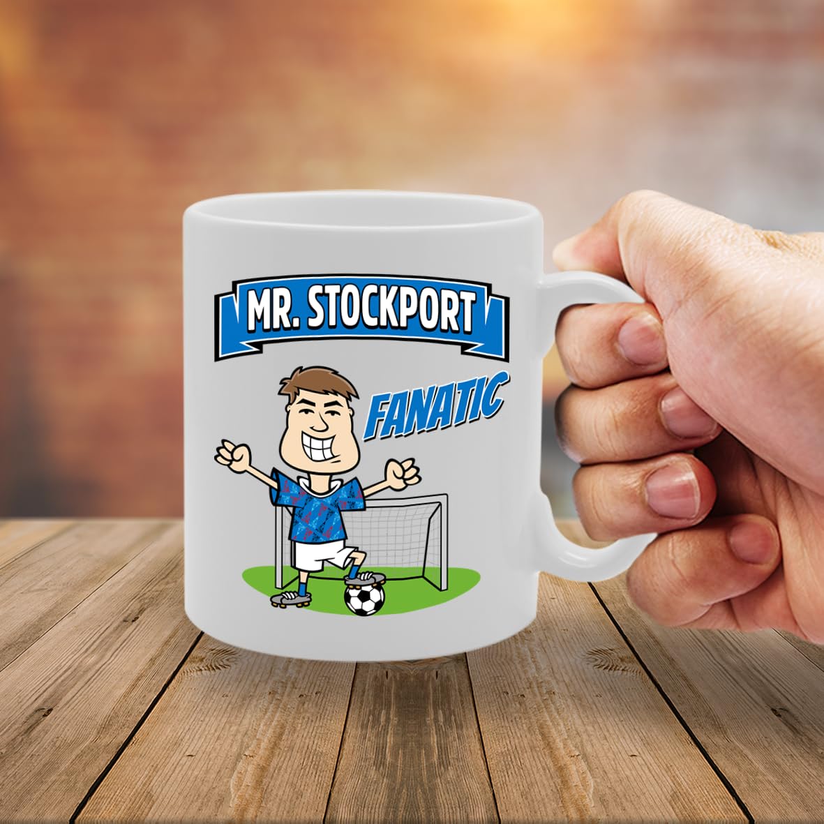 Mr Stockport Fanatic   Printed Tea Coffee Ceramic  Mg5870 - Funny Printed Coffee Mug - Great Gift Idea