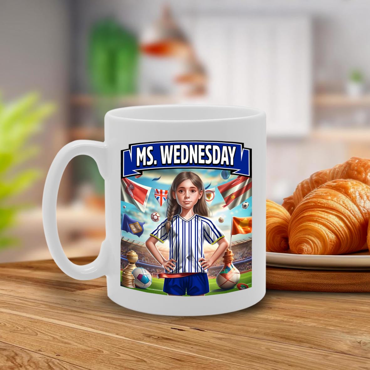 Ms Sheffield   Printed Tea Coffee Ceramic  For Footie Fan Ladies Girls Mg6384 - Funny Printed Coffee Mug - Great Gift Idea