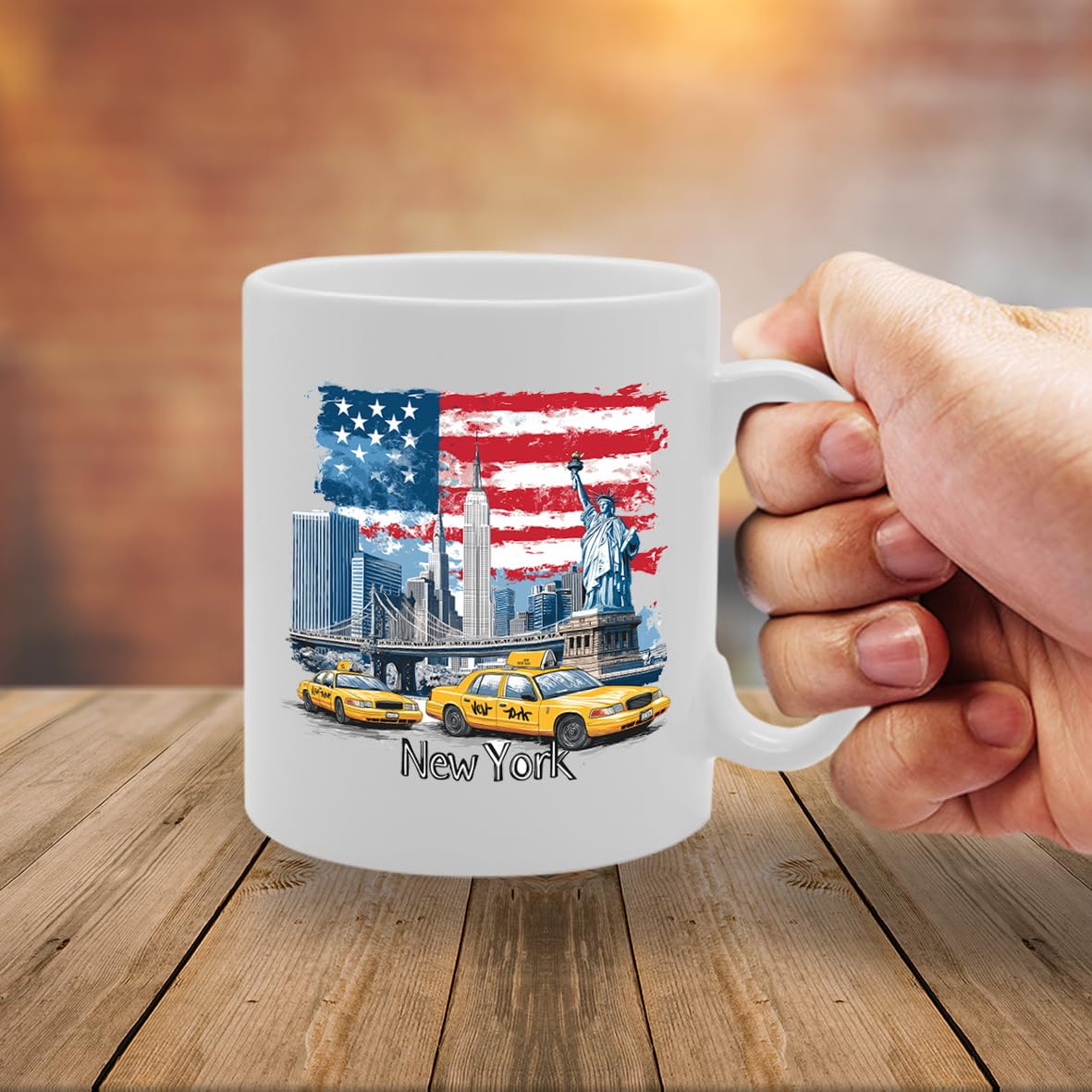 I Love New York   Printed Tea Coffee Ceramic  ( New York 1) Mg2354 - Funny Printed Coffee Mug - Great Gift Idea