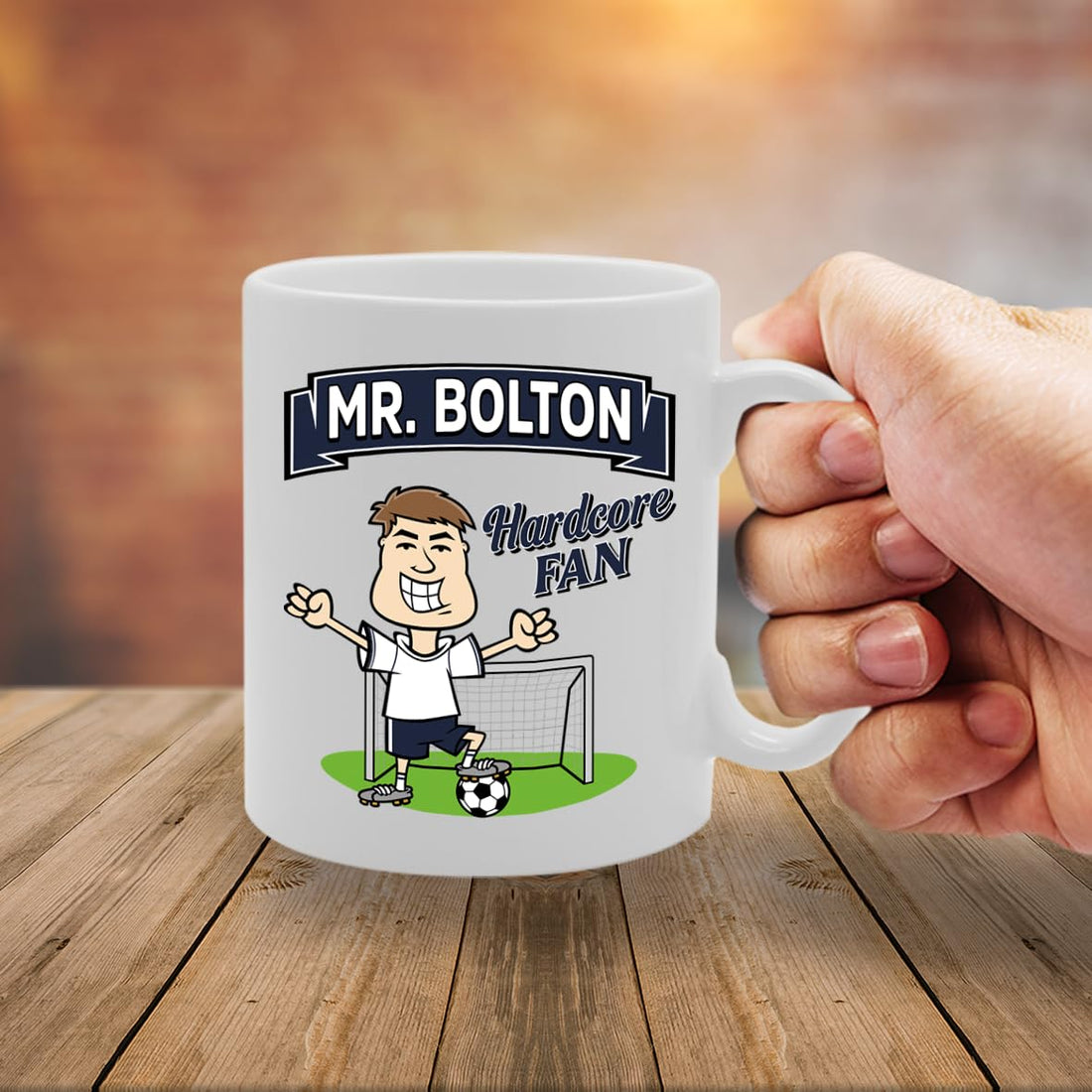 Mr Bolton Hardcore Fan   Printed Tea Coffee Ceramic  Mg5847 - Funny Printed Coffee Mug - Great Gift Idea