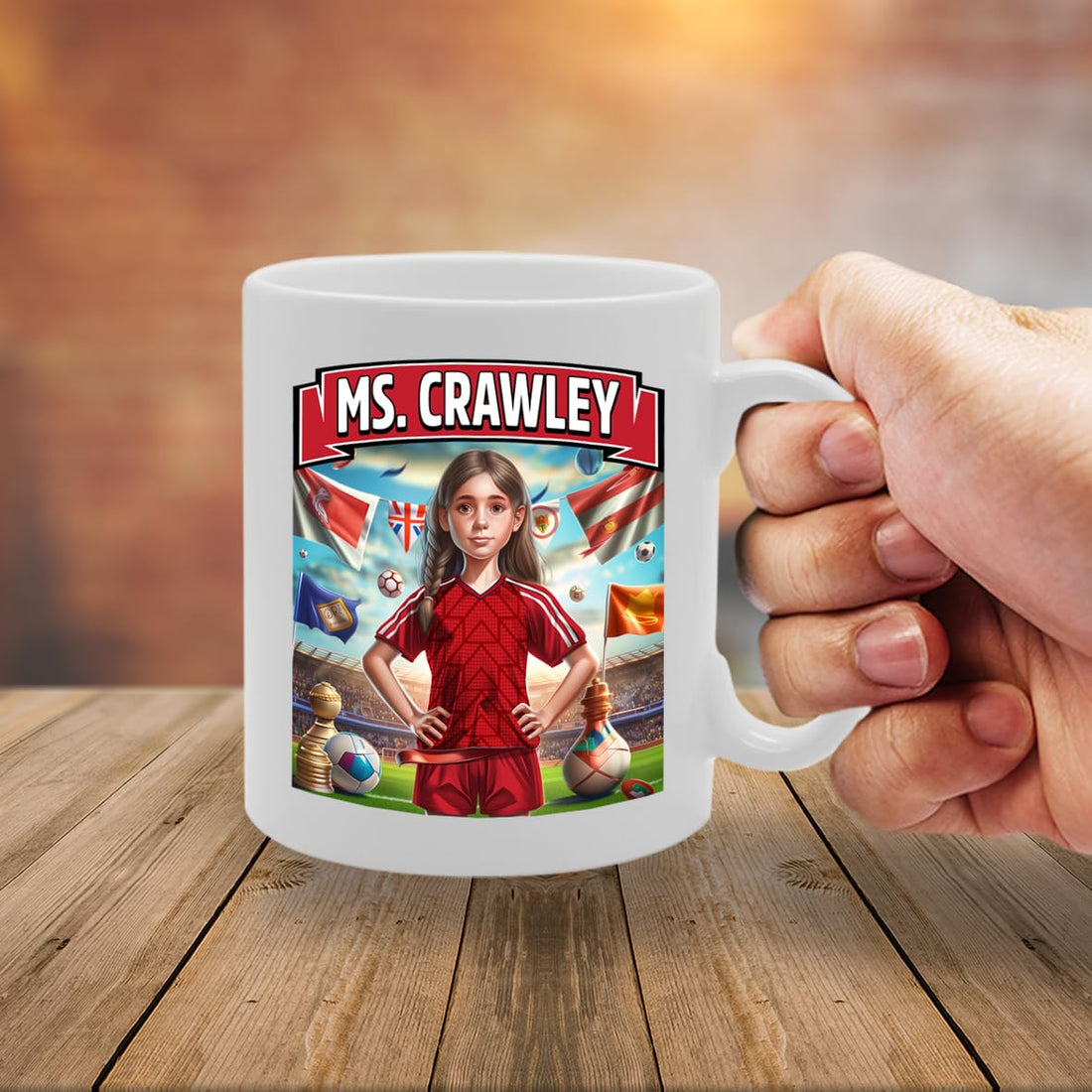 Ms Crawley   Printed Tea Coffee Ceramic  For Footie Fan Ladies Girls Mg6384 - Funny Printed Coffee Mug - Great Gift Idea